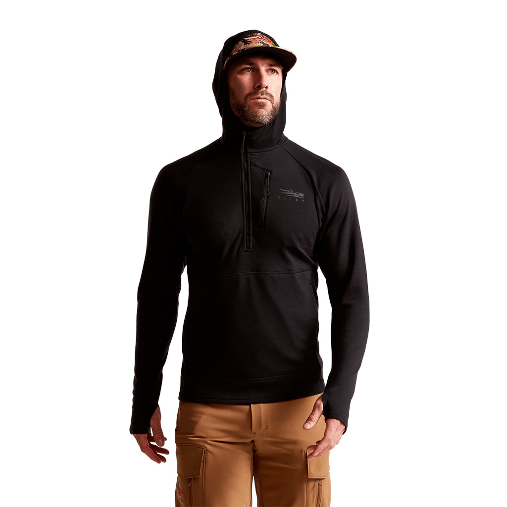 Core Merino 330 Hoody Sitka Black