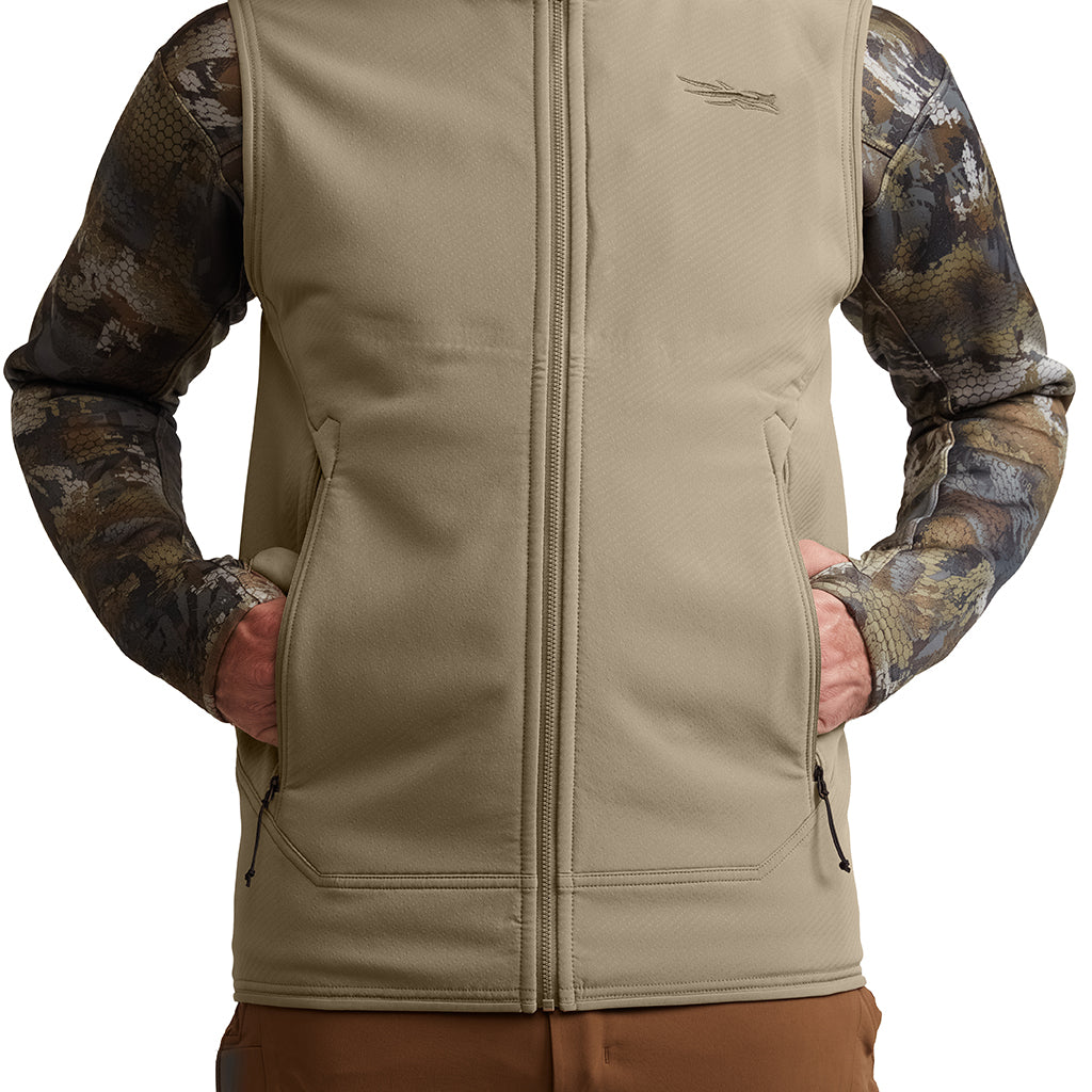 Alpha Fleece Vest Buckskin