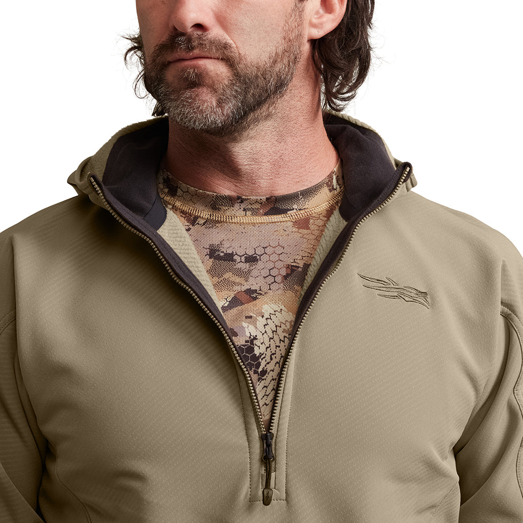 Alpha Fleece Hoodie Buckskin