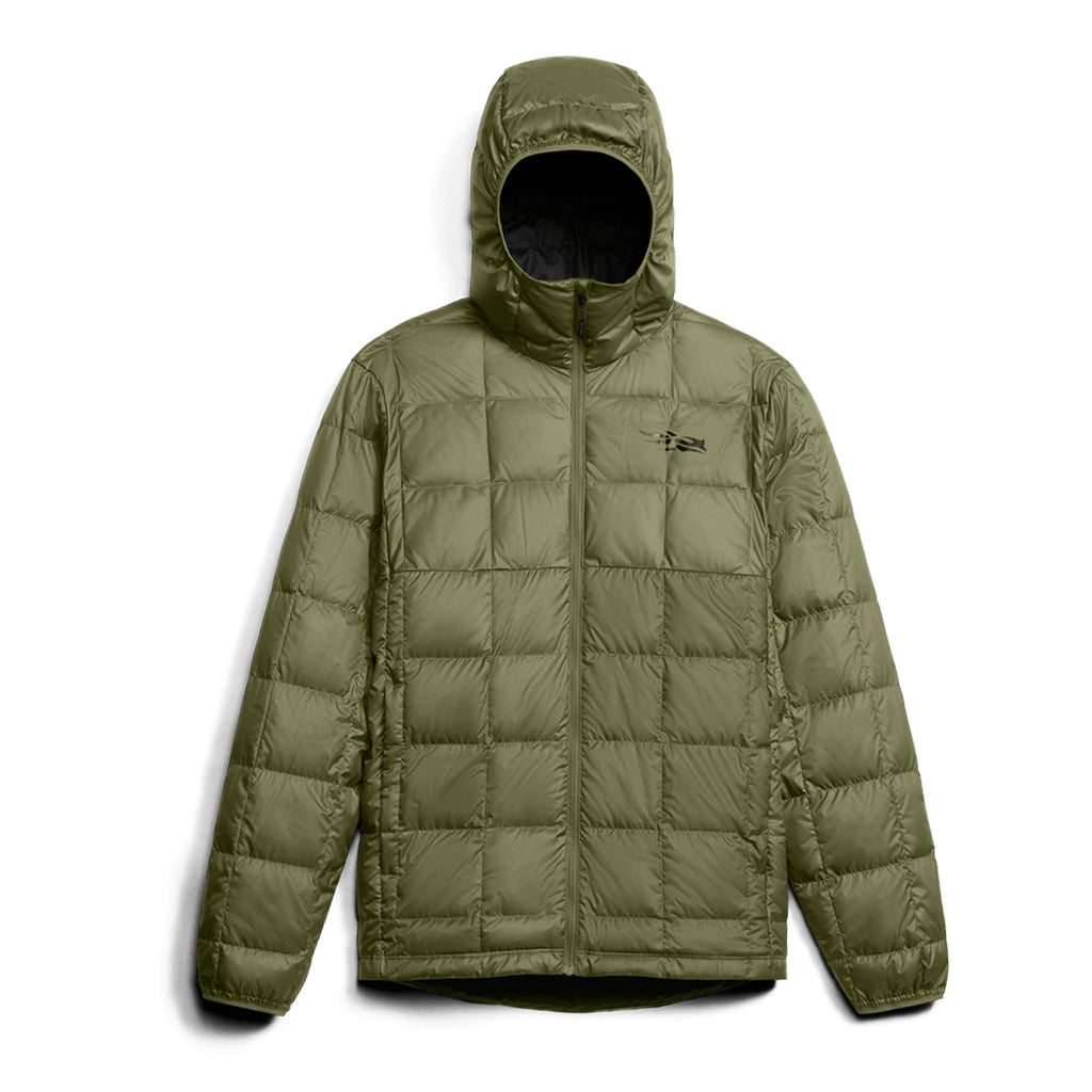 Microdown Hooded Jacket Olive Green