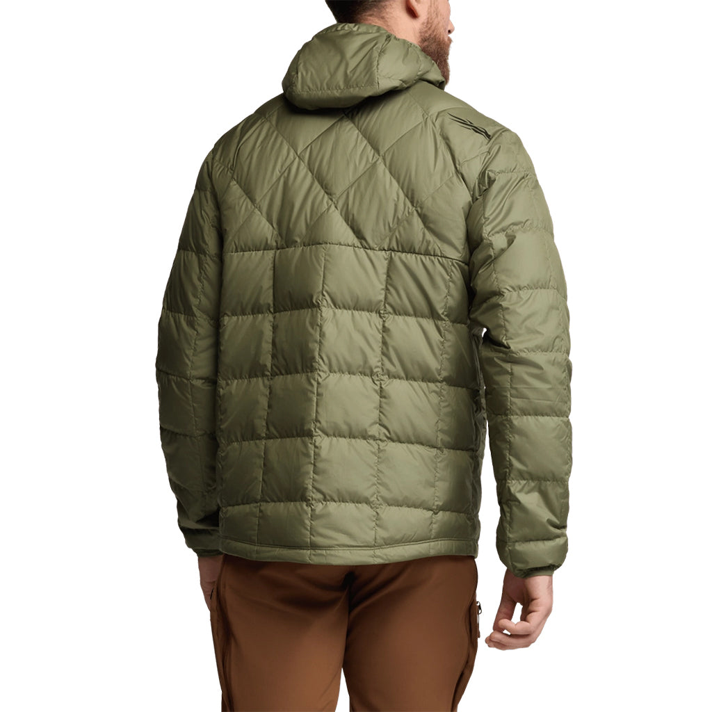 Microdown Hooded Jacket Olive Green