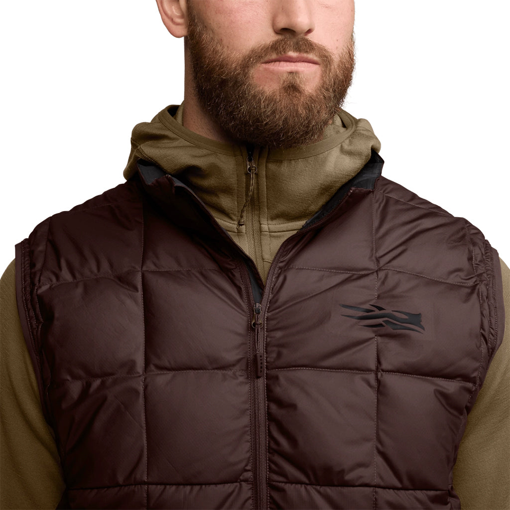 Microdown Vest Cherry Wood