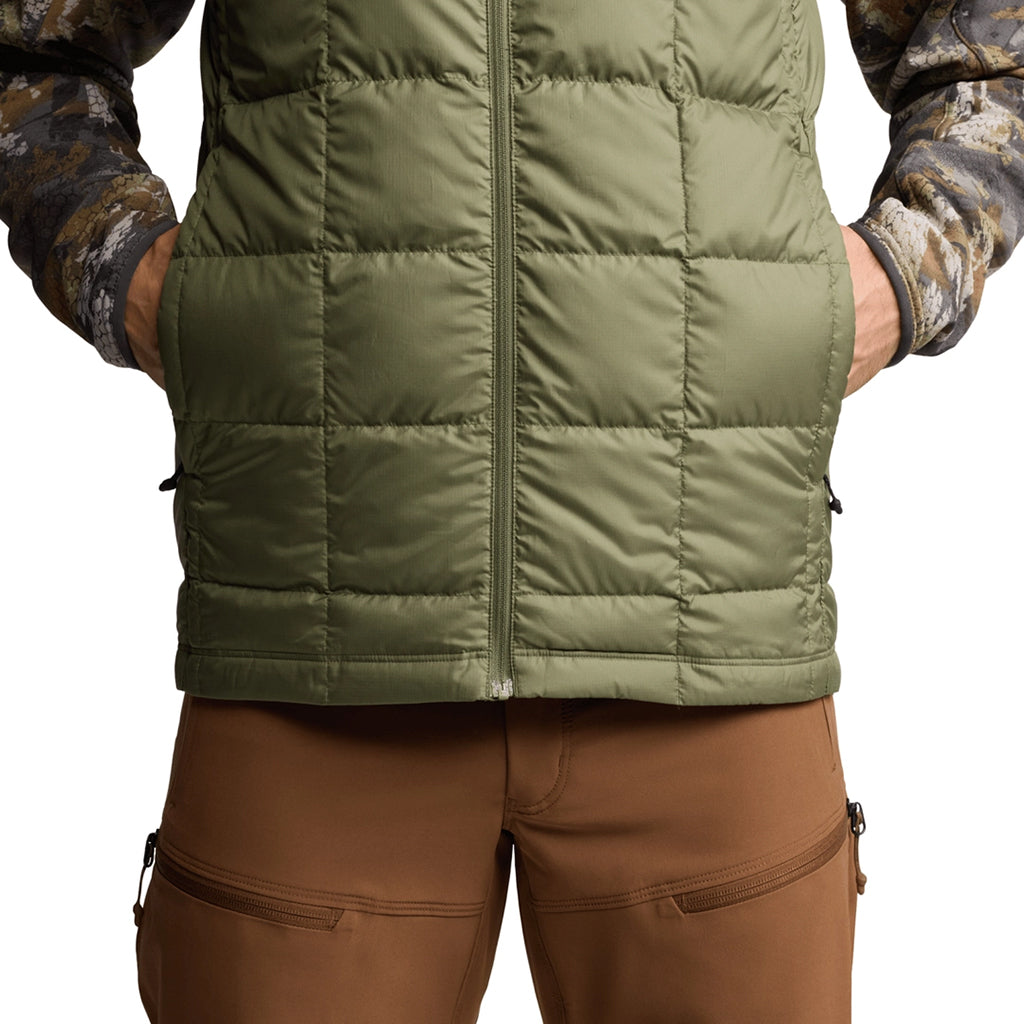 Microdown Vest Olive Green