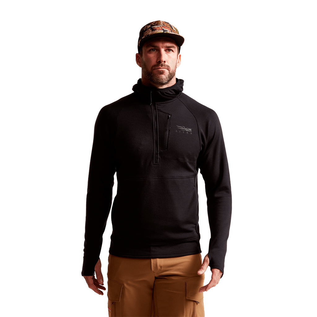 Core Merino 330 Hoody Sitka Black