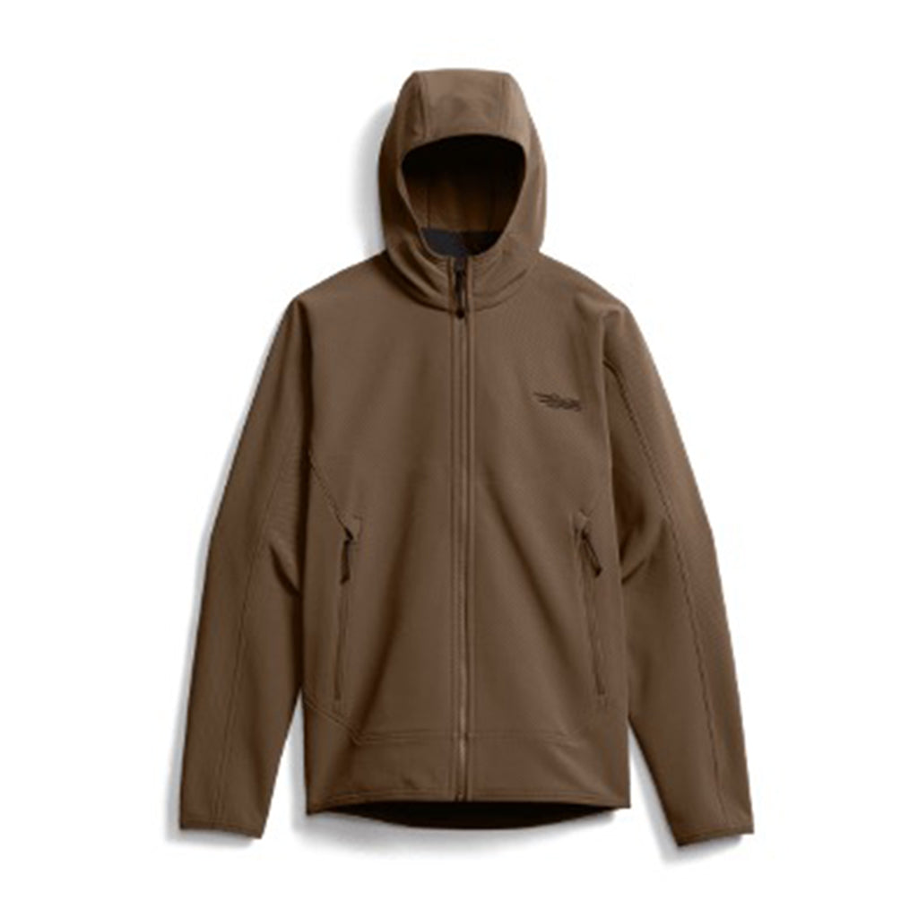Alpha Fleece Hooded Jacket Cattail Brown