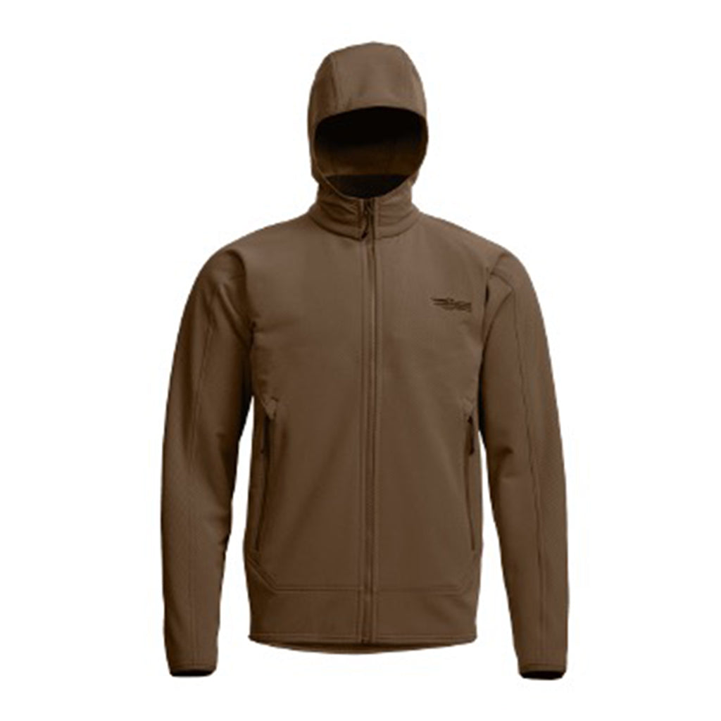 Alpha Fleece Hooded Jacket Cattail Brown