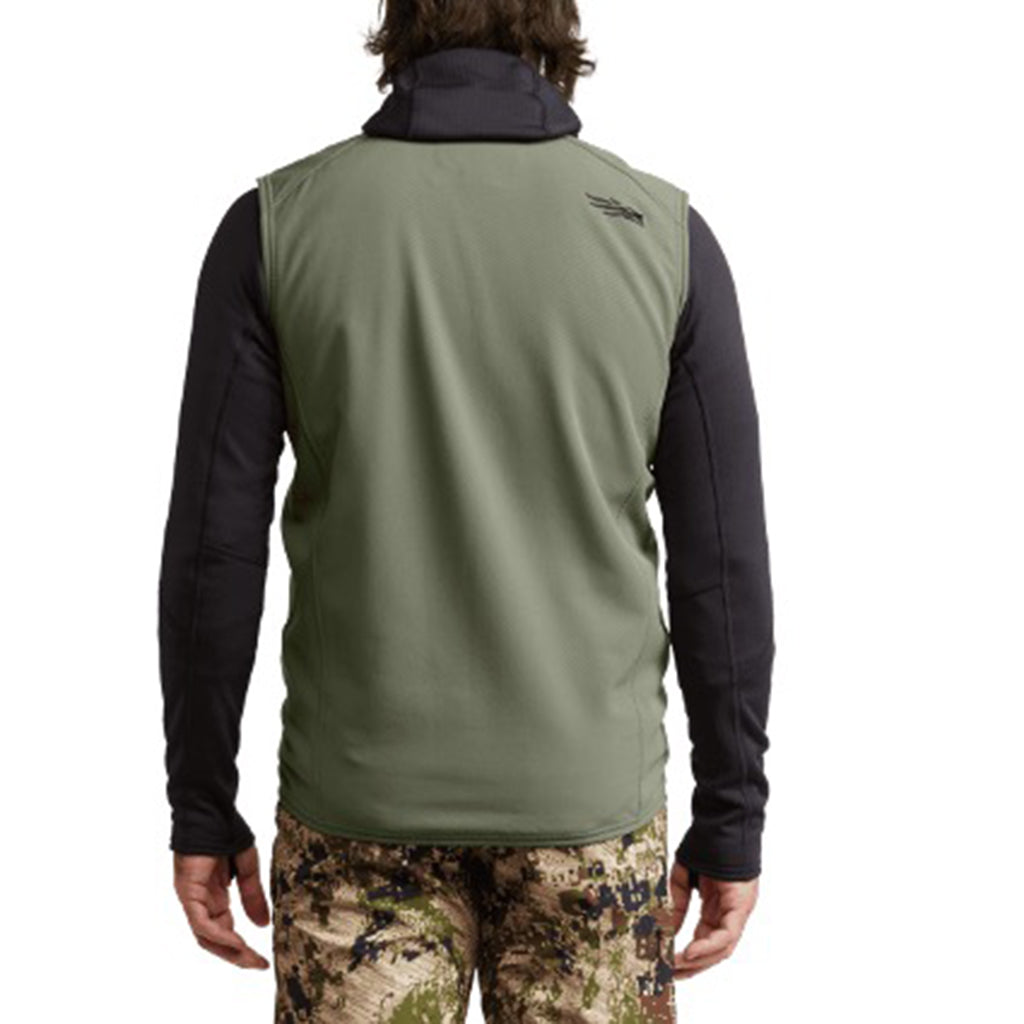 Alpha Fleece Vest Olive Green