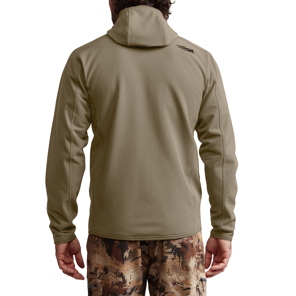 Alpha Fleece Hooded Jacket Buckskin