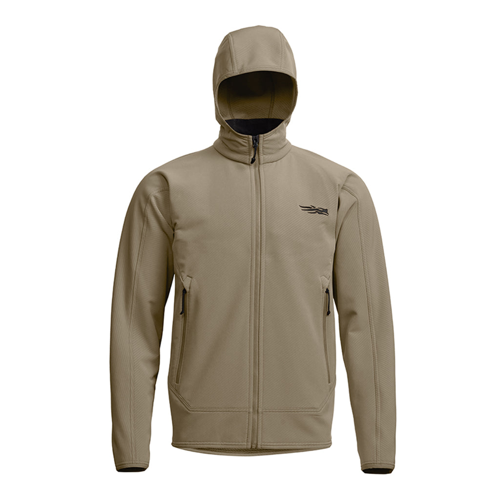 Alpha Fleece Hooded Jacket Buckskin