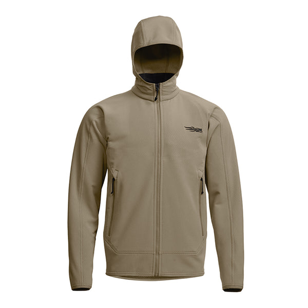 Alpha Fleece Hooded Jacket Buckskin