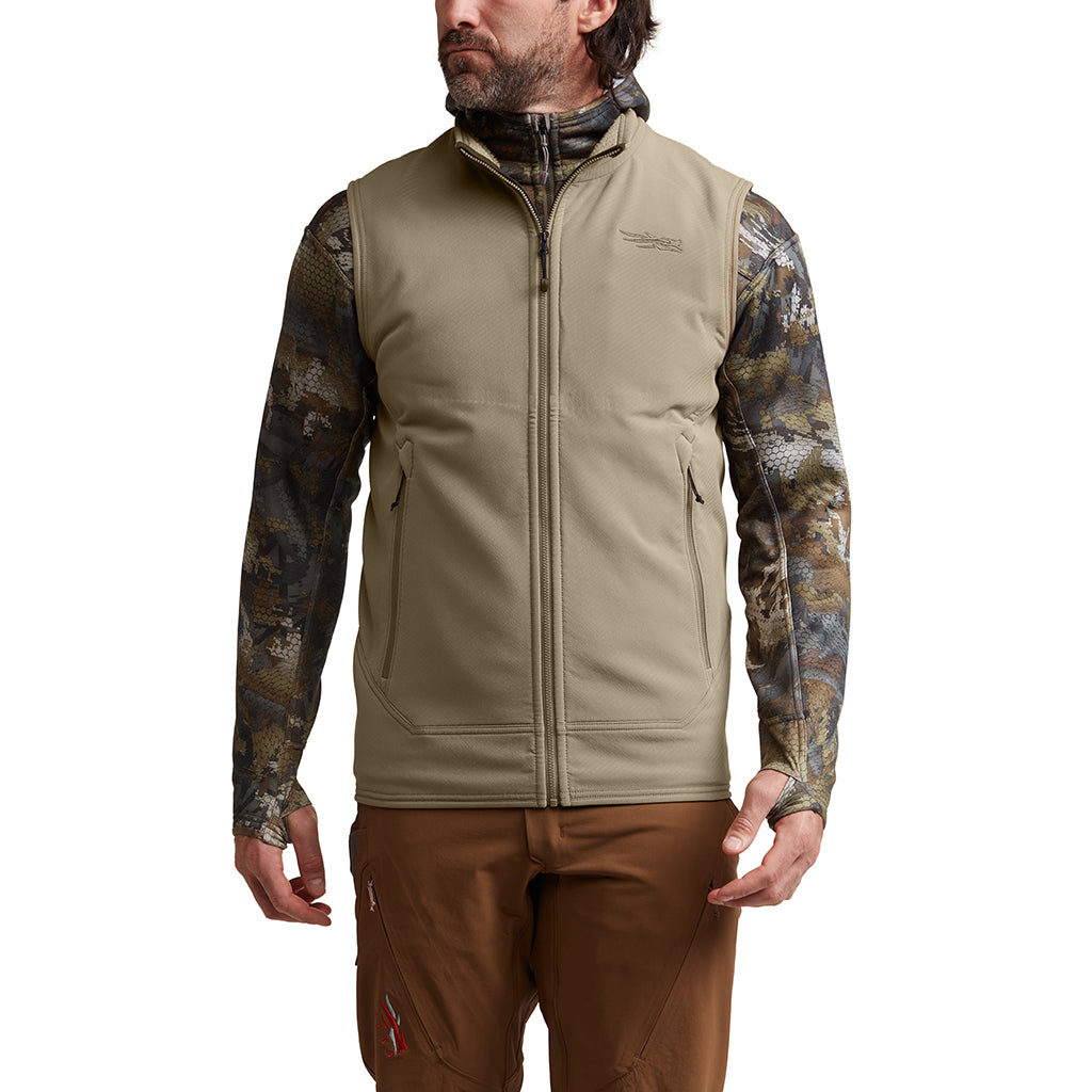 Alpha Fleece Vest Buckskin