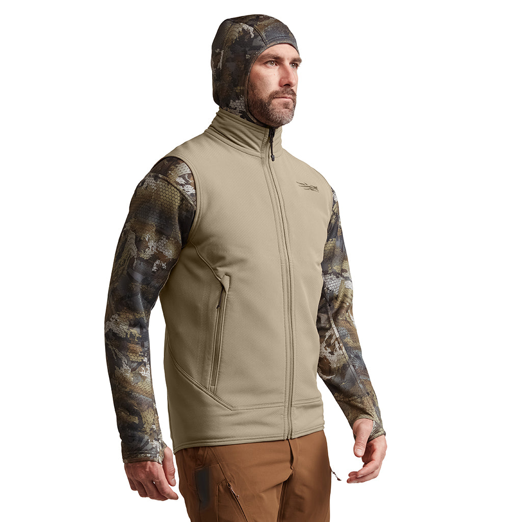Alpha Fleece Vest Buckskin