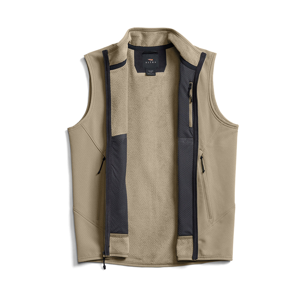 Alpha Fleece Vest Buckskin
