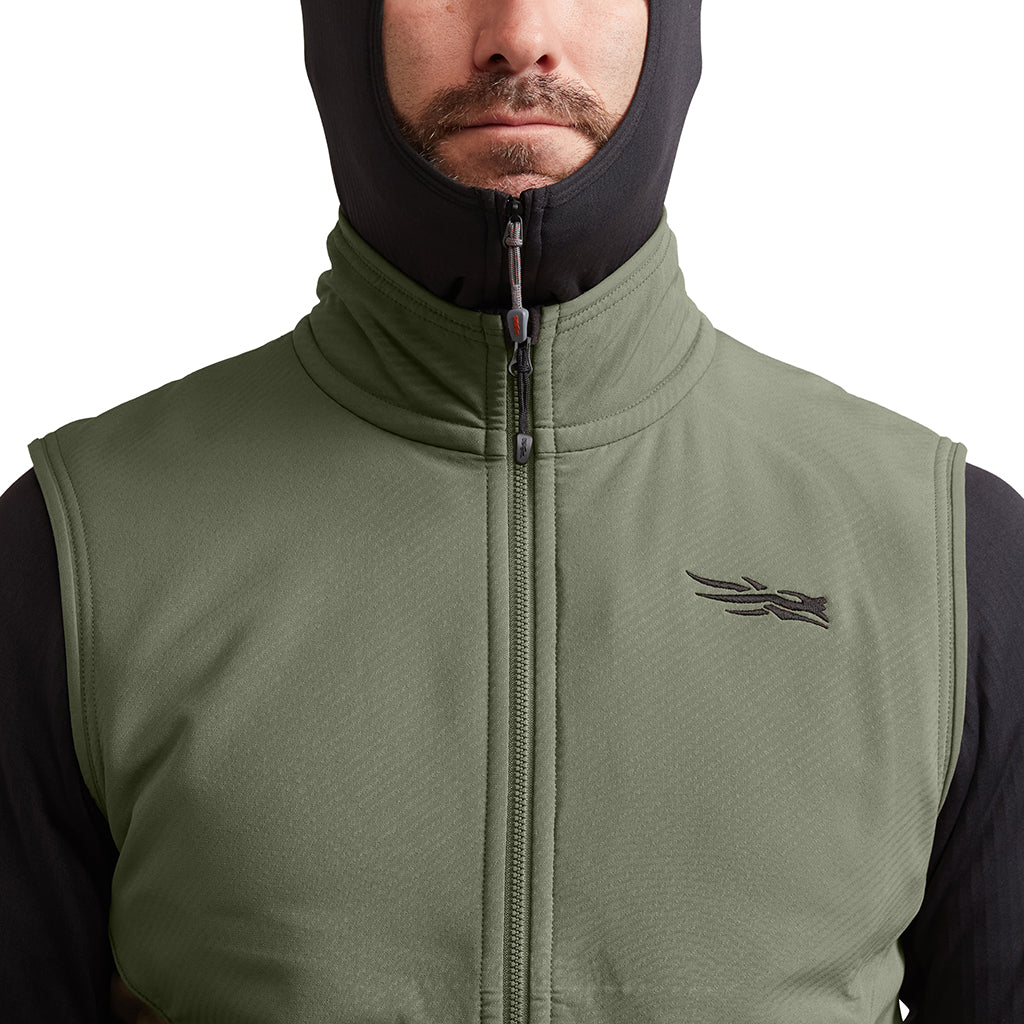 Alpha Fleece Vest Olive Green