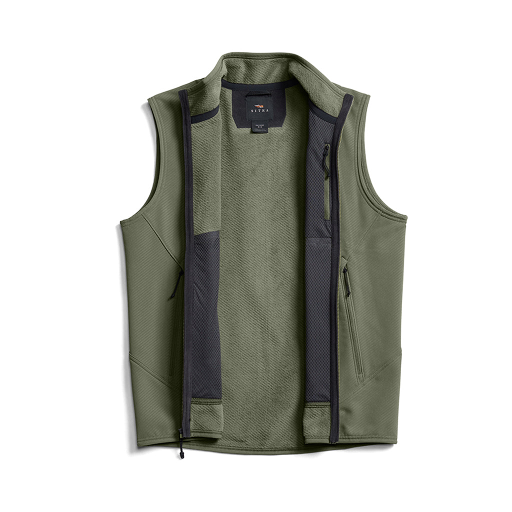 Alpha Fleece Vest Olive Green