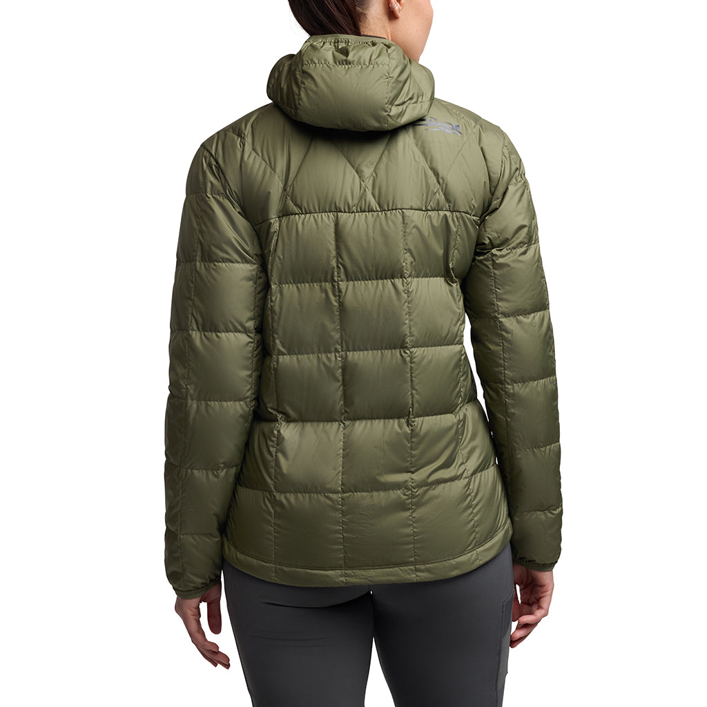 Women´s Microdown Hooded Jacket Olive Green