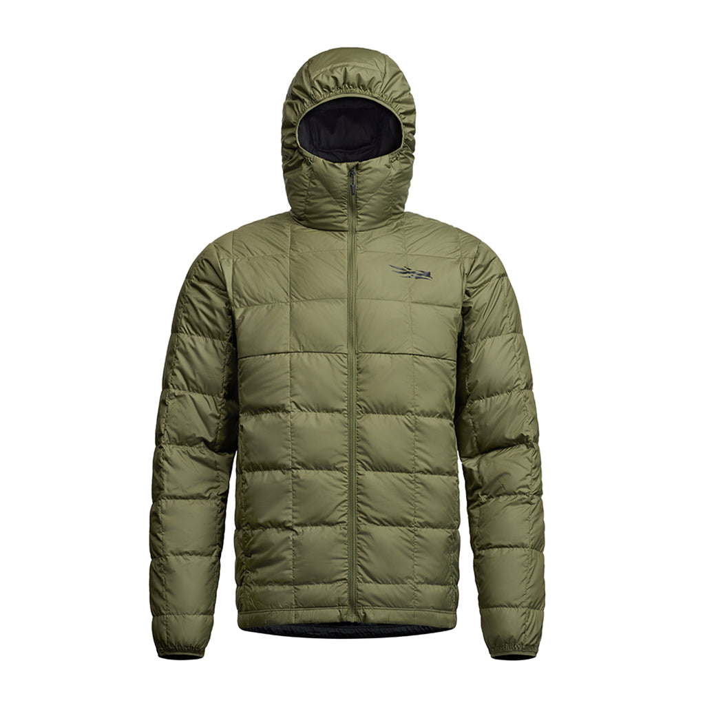 Microdown Hooded Jacket Olive Green
