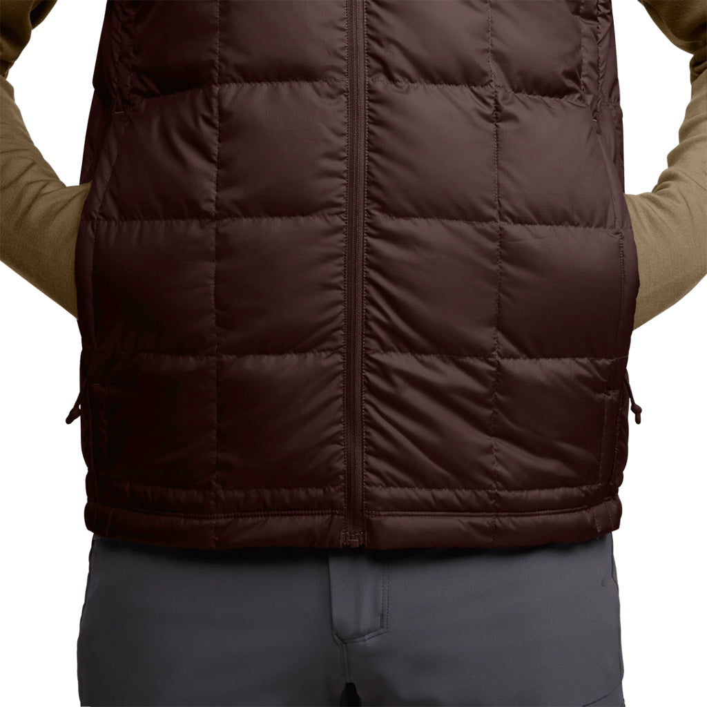 Microdown Vest Cherry Wood