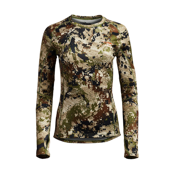 Women´s Core Mid Wt Crew - LS Optifade Subalpine